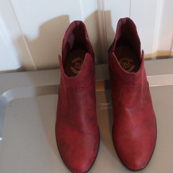 True Craft Tessa Re /Snake Skin Print Booties Split Side Sz 8.5 Colorful CowGirl - Picture 9 of 10